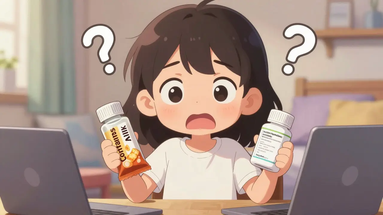 How to Check for Allergens and Inactive Ingredients on Prescription and Food Labels