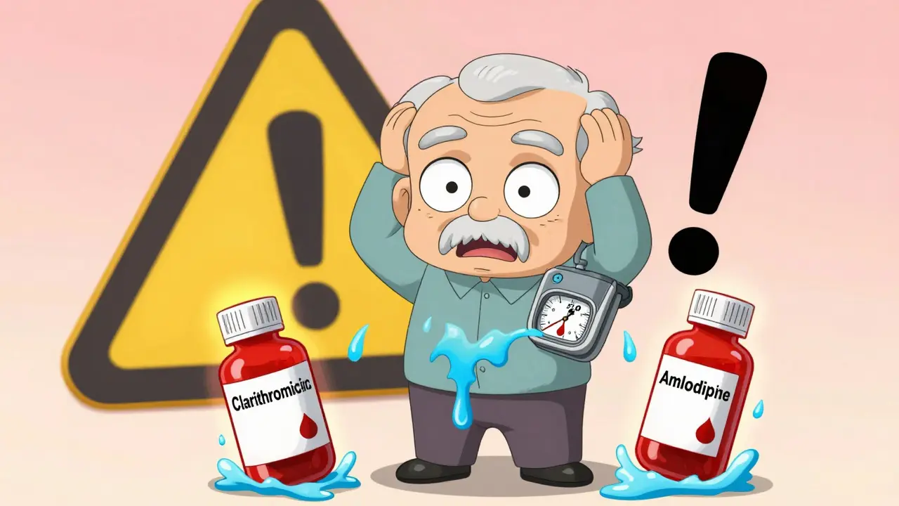 Clarithromycin and Calcium Channel Blockers: Why This Drug Combo Can Cause Dangerous Low Blood Pressure